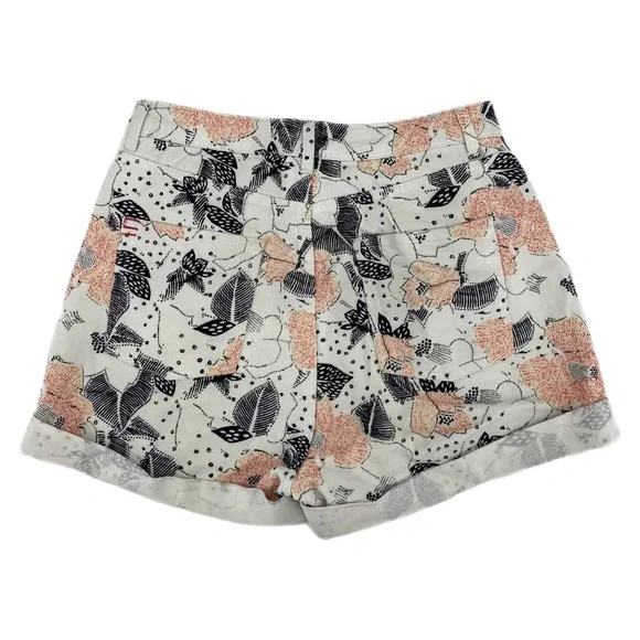 BDG Floral Patterned Mom Style Denim Shorts - Picture 3 of 6